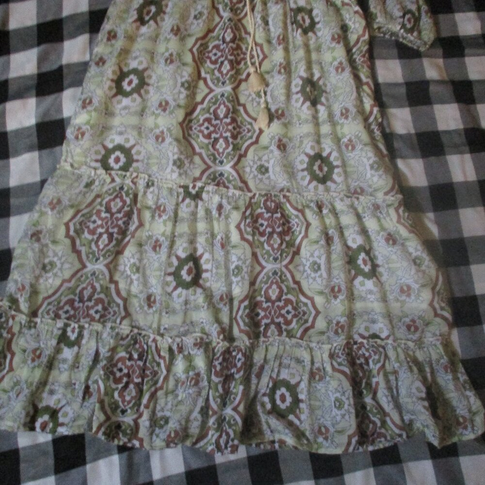 Soft Surroundings Green Patterned Maxi Dress - Picture 5 of 5